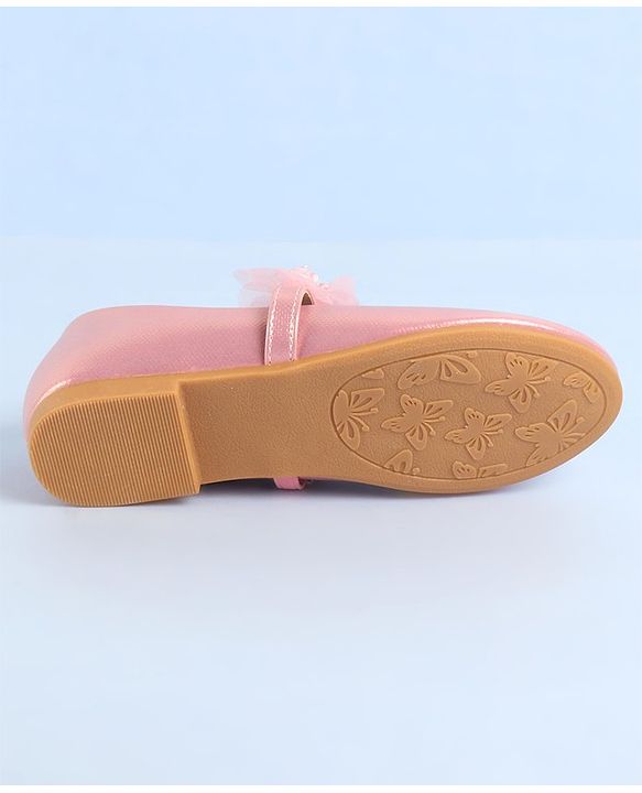 Pine Kids Slip On Ballerina with Corsage Applique -   Pink