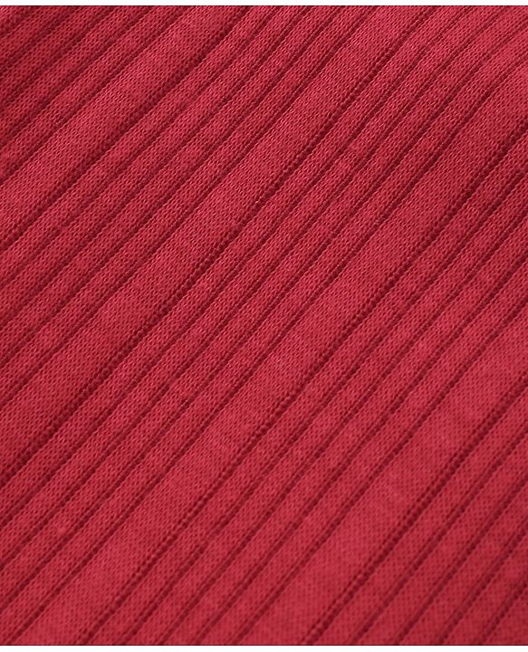 Babyhug Full Length Solid Color Thermal Pant - Red