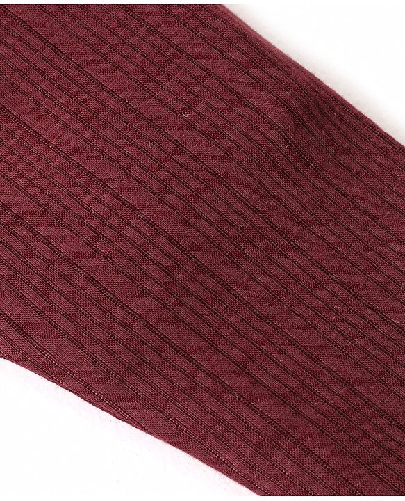 Babyhug Full Length Solid Colour Thermal Wear Pant - Brown