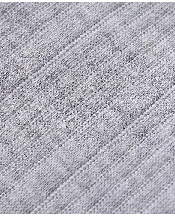 Babyhug Full Sleeves Solid Colour Front Open Thermal Vest - Light Grey