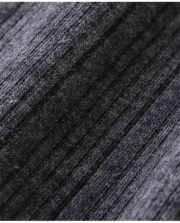 Babyhug Pull Over Full Sleeve Solid Color Thermal Vest  - Dark Grey