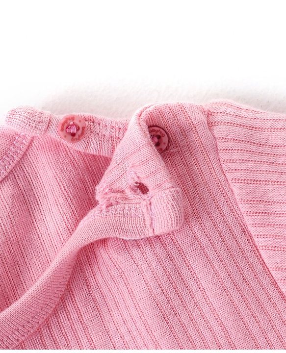 Babyhug Full Sleeves Solid Color Pullover Thermal Vest - Pink
