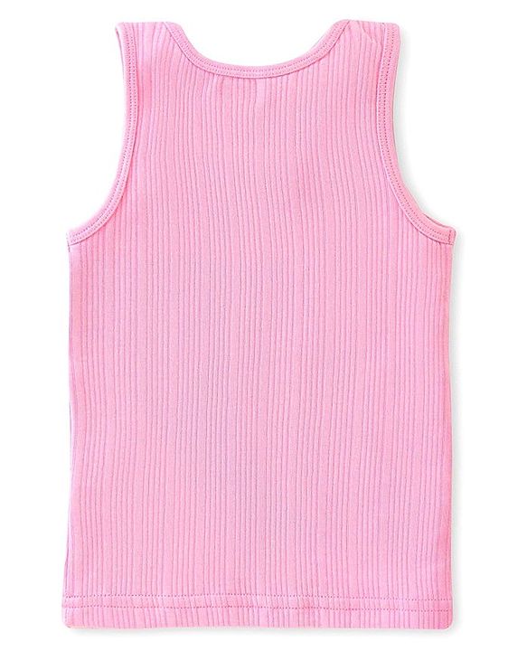 Babyhug Sleeveless Pull Over Thermal Vest - Pink