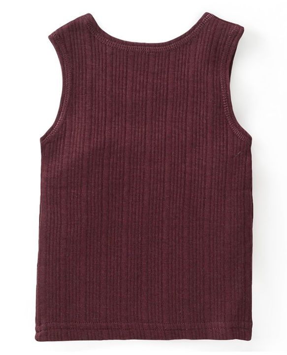 Babyhug Full Sleeves Thermal Innerwear Set - Maroon
