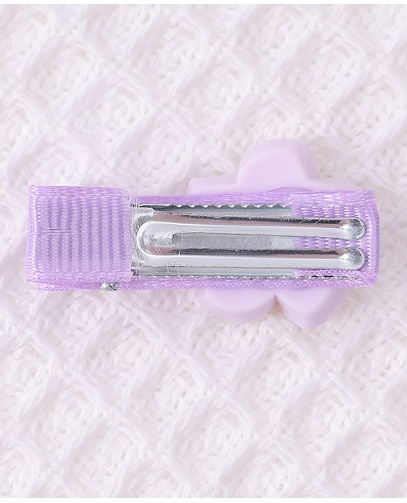 Babyhug Hair Pins And Clips With Floral Applique Free Size - Mulitcolor