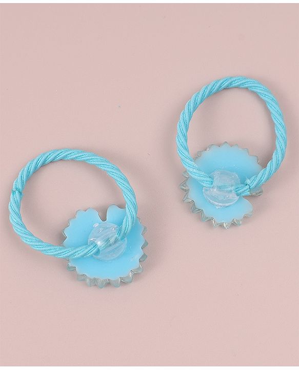 Babyhug  Free Size  Hair Pins & Clips  with Floral Applique - Blue
