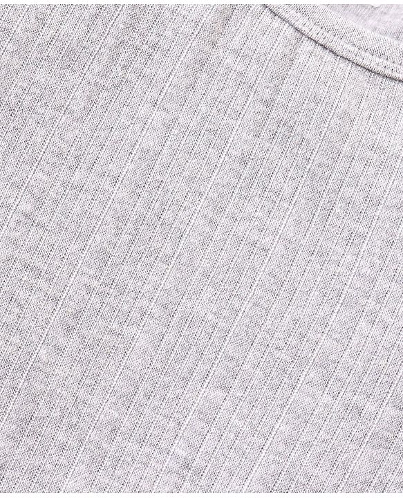 Babyhug Full Sleeve  Solid Color Pull Over Thermal Vest Pack of 2 - Light & Dark Grey