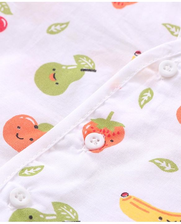 Babyhug 100% Cotton Woven Sleeveless Checkered & Printed Front Open Jhablas Pack Of 3 - Multicolor