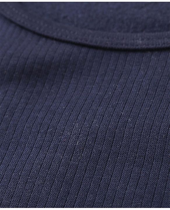 Babyhug Sleeveless Pull Over Thermal Vest - Navy Blue