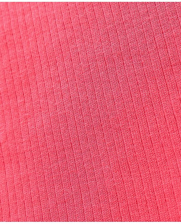 Babyhug Pull Over Sleeveless Thermal Vest Solid Colour - Coral