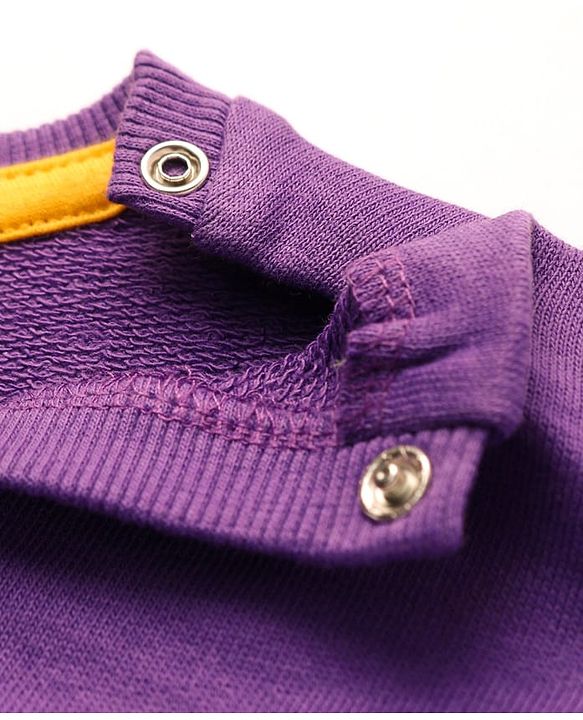 Babyhug Disney Cotton Knit Full Sleeves Sweatshirt With Lion King Graphics -Purple