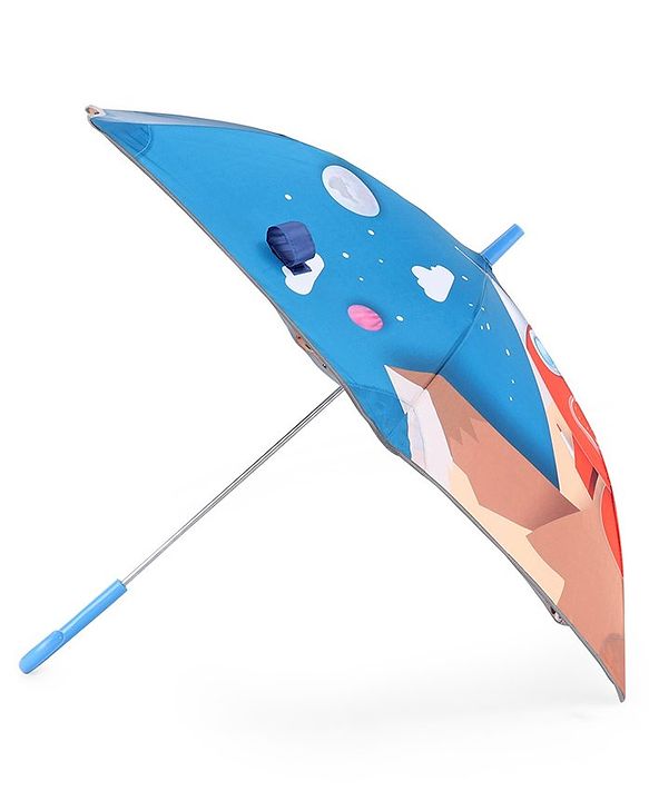 Babyhug Umbrella With Space Themed Print - Blue
