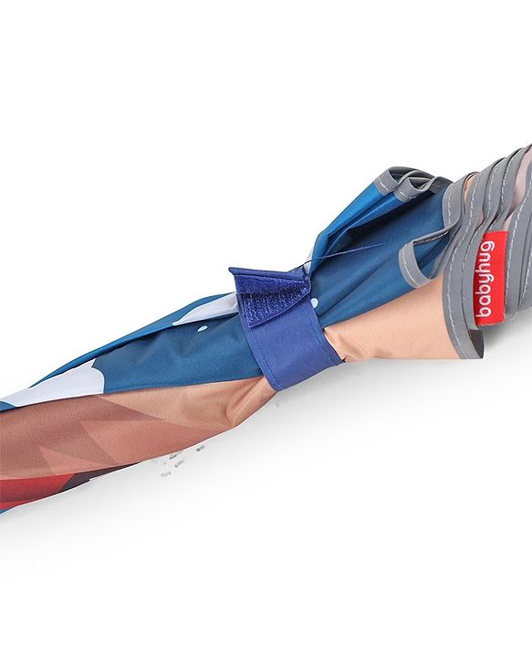 Babyhug Umbrella With Space Themed Print - Blue