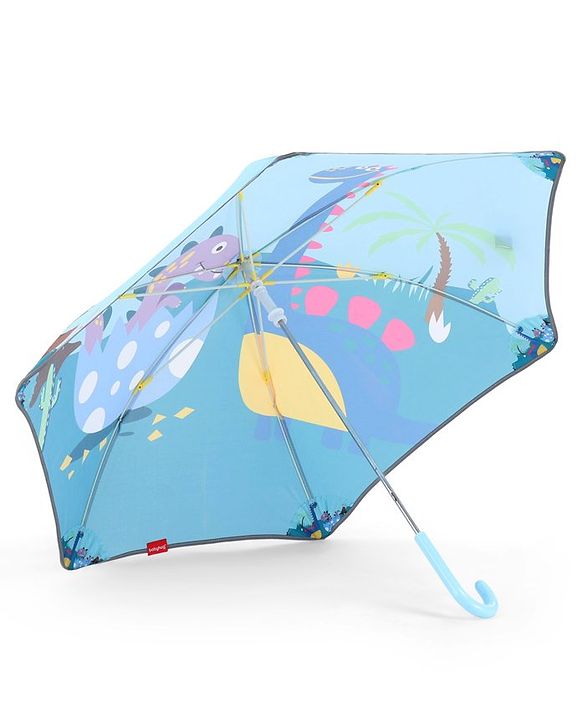 Babyhug Umbrella With Space Themed Print - Dark Blue