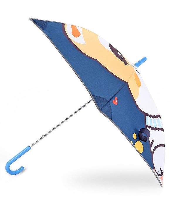 Babyhug Umbrella With Cat Print - Multicolor