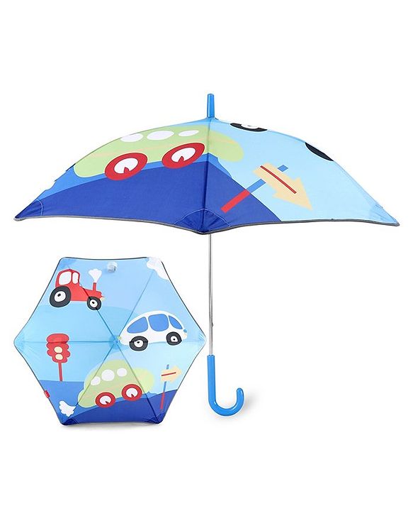 Babyhug  Umbrella With Cars Print - Multicolor