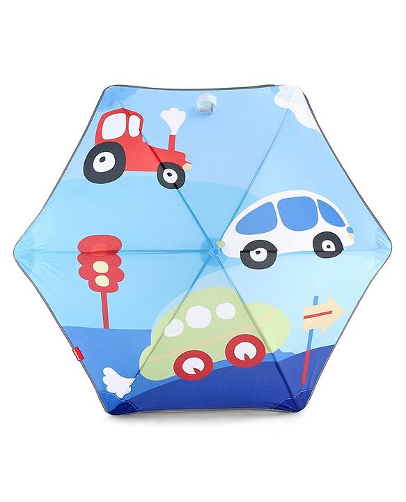 Babyhug  Umbrella With Cars Print - Multicolor