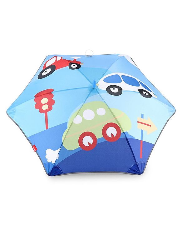 Babyhug  Umbrella With Cars Print - Multicolor