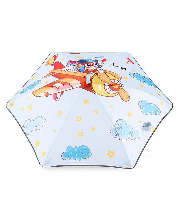 Babyhug  Umbrella With Digital Cartoon Print - Multicolor