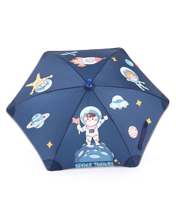 Babyhug  Umbrella With Dino Print - Blue