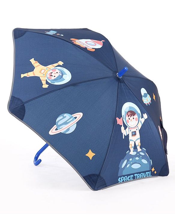 Babyhug  Umbrella With Dino Print - Blue