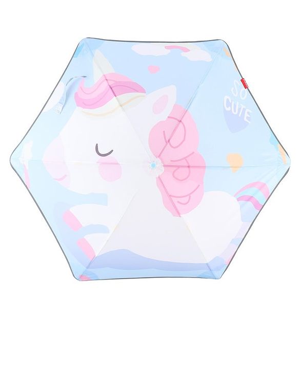 Babyhug  Umbrella With Unicorn Print - Multicolor