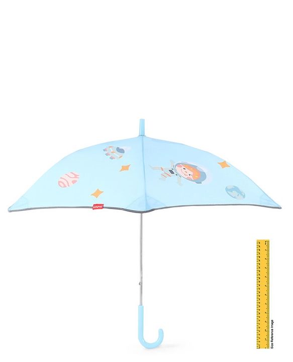 Babyhug Umbrella With Space Themed Print  - Blue
