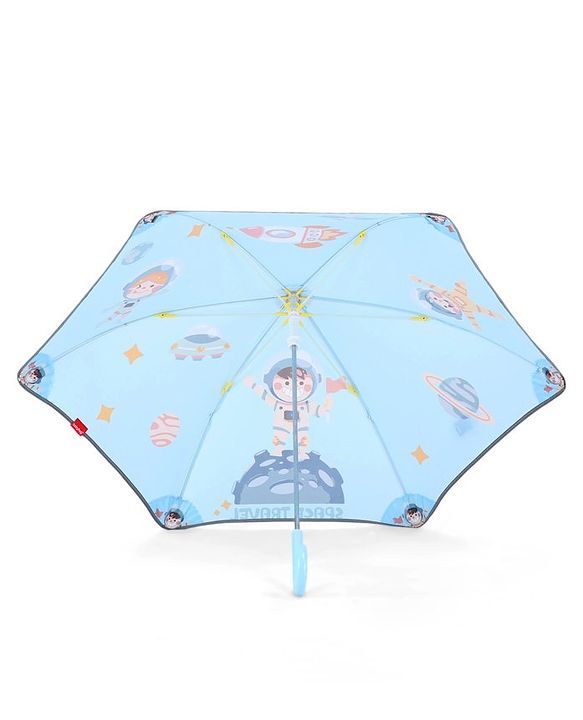 Babyhug Umbrella With Space Themed Print  - Blue