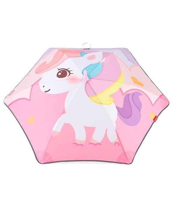 Babyhug  Umbrella With Unicorn Print - Pink