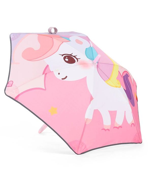 Babyhug  Umbrella With Unicorn Print - Pink