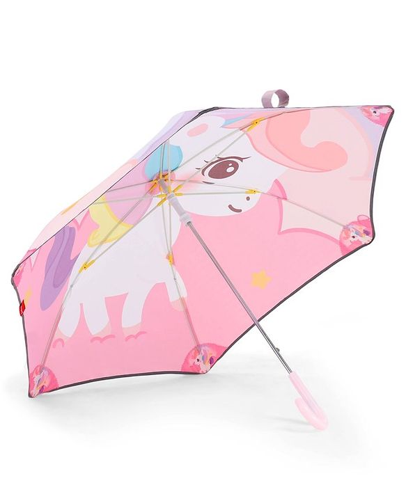 Babyhug  Umbrella With Unicorn Print - Pink
