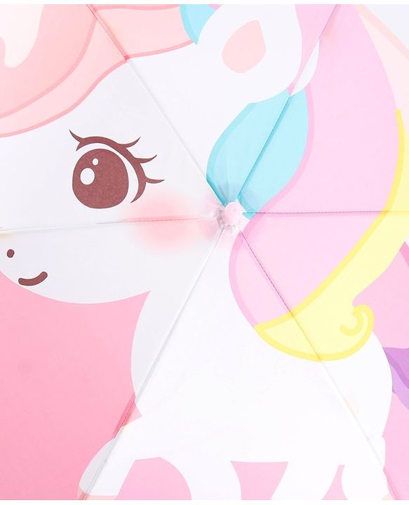 Babyhug  Umbrella With Unicorn Print - Pink