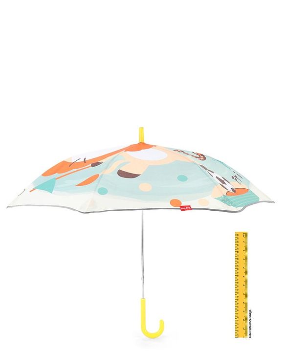 Babyhug  Umbrella With Lion Print - Multicolor