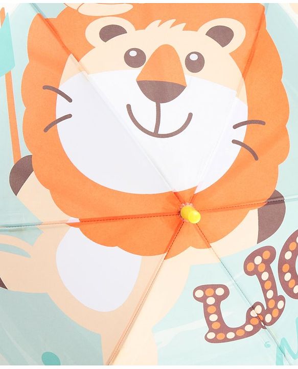 Babyhug  Umbrella With Lion Print - Multicolor