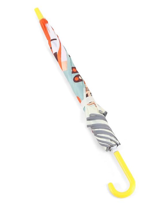 Babyhug  Umbrella With Lion Print - Multicolor