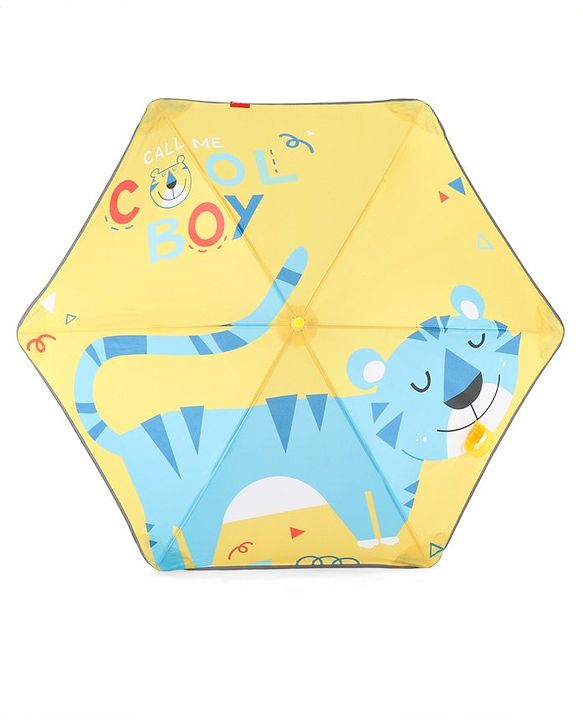 Babyhug  Umbrella With Cat Print - Multicolor