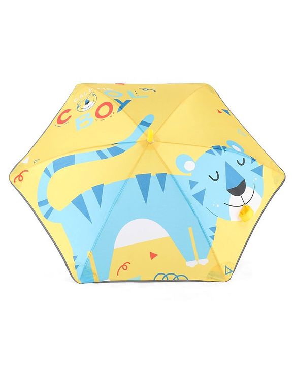 Babyhug  Umbrella With Cat Print - Multicolor