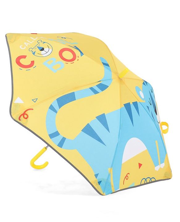 Babyhug  Umbrella With Cat Print - Multicolor