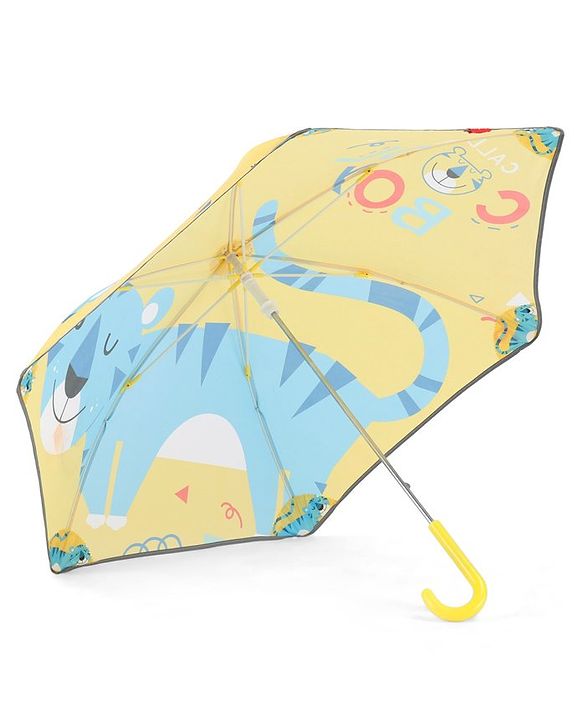 Babyhug  Umbrella With Cat Print - Multicolor
