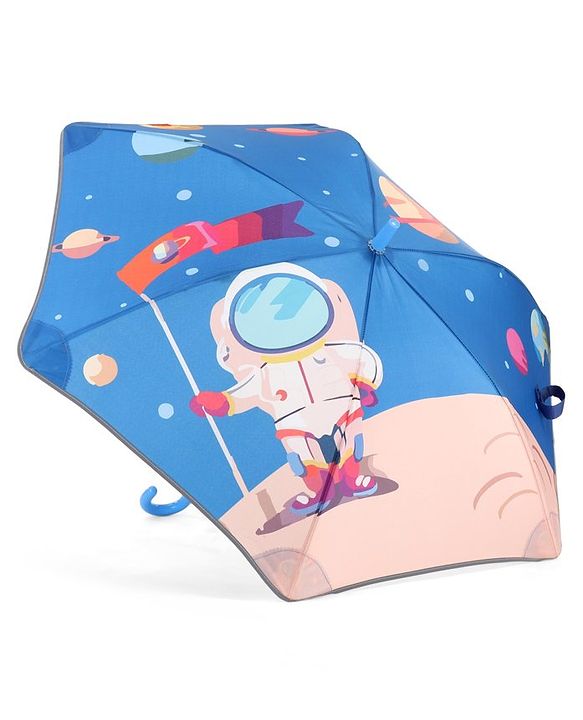 Babyhug  Umbrella With Space Themed Print - Blue