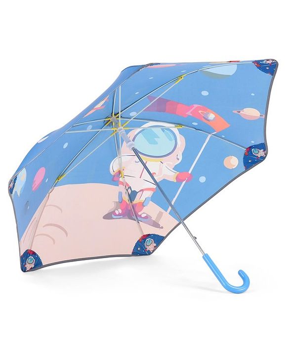 Babyhug  Umbrella With Space Themed Print - Blue