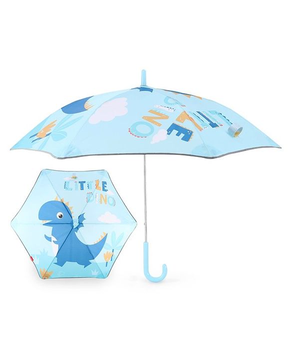 Babyhug Umbrella With Dino Print - Blue
