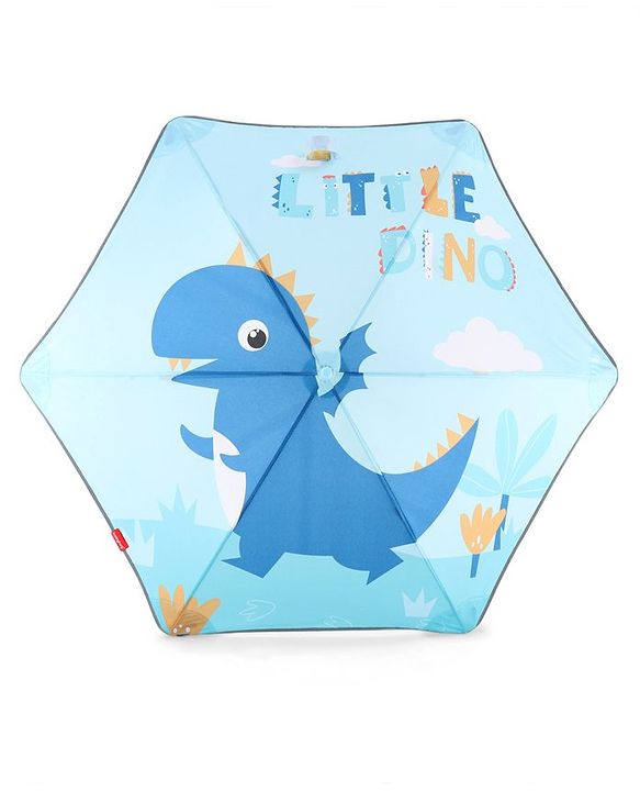 Babyhug Umbrella With Dino Print - Blue