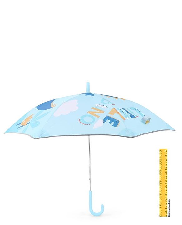 Babyhug Umbrella With Dino Print - Blue