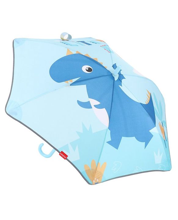Babyhug Umbrella With Dino Print - Blue