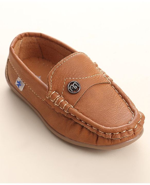 Cute Walk By Babyhug Slip On Formal Shoes -Brown