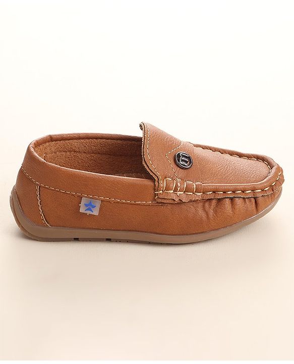 Cute Walk By Babyhug Slip On Formal Shoes -Brown