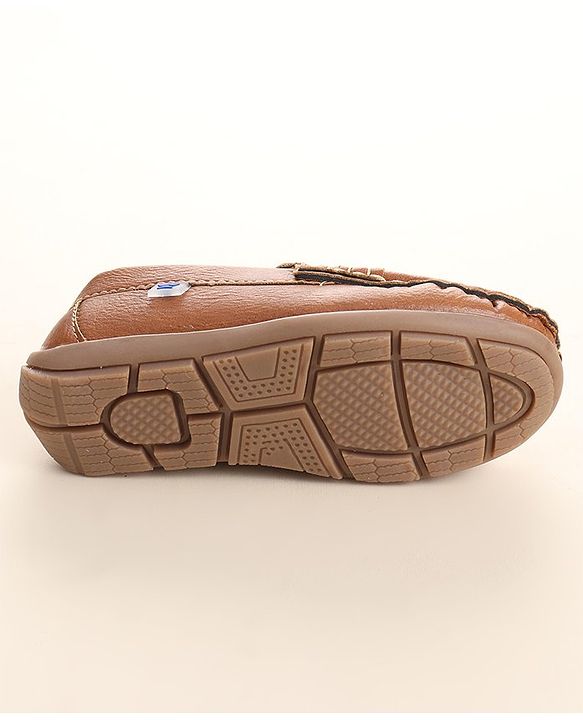 Cute Walk By Babyhug Slip On Formal Shoes -Brown
