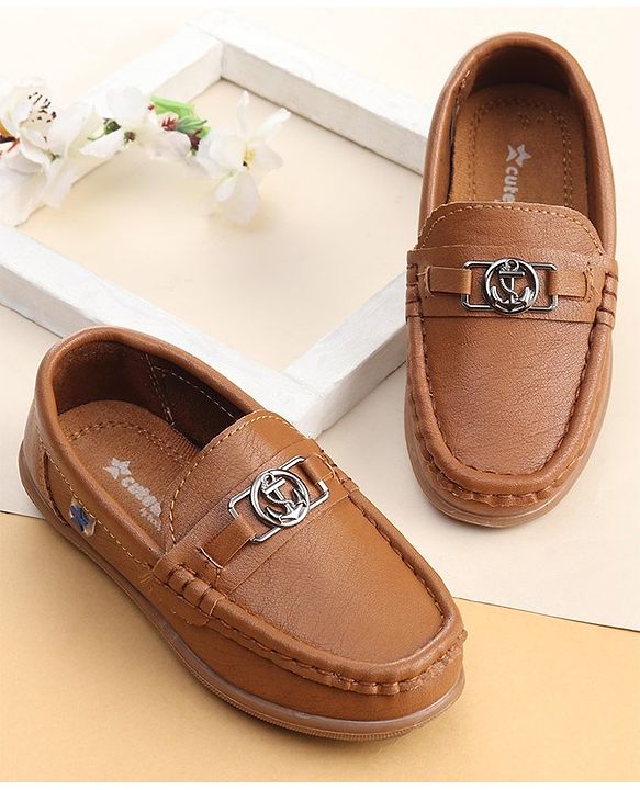 Cute Walk by Babyhug Loafer Shoes - Brown