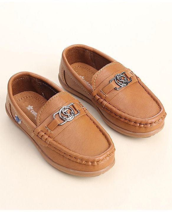 Cute Walk by Babyhug Loafer Shoes - Brown